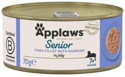 Applaws Konzerv macskáknak Senior Tonhalfilé és Szardínia zselében 6 x 70 g