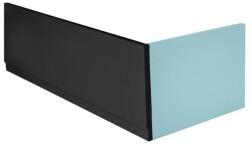 SAPHO POLYSAN PLAIN előlap, balos, 180x59cm, matt fekete (72642.21) (72642.21)
