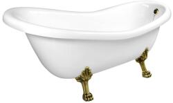 SAPHO POLYSAN RECTIME szabadonálló kád, 147x69, 5x67, 5cm bronz lábbal (85356) (85356)