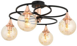 Opviq , 683AVN1127 , AR-1661-4BSY , Fekete Bronz Színű , Csillár , E27 Foglalattal