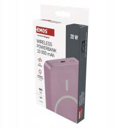 EMOS B0551S Powerbank Wi 1046 10000mAh 20W vezeték nélküli gyerek rózsaszín (B0551S)