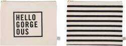 House Doctor Borsete Canva alb-negru 2 buc (205720525)