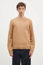 APC A. P. C. gyapjú pulóver Pull Edward férfi, barna, WVBDJ. H23059 - barna XL