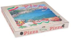 WIMEX Pizza doboz (mikrohullámú karton) G4 fehér nyomattal 50 x 50 x 5 cm [100 db]