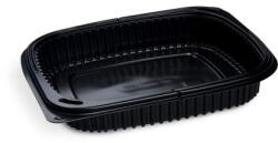 WIMEX Menü mikrohullámú tál (PP) ECONOMY osztatlan fekete 240 x 210 mm 1200ml [100 db]