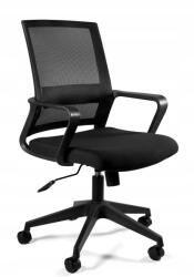 Unique Irodai forgószék Play Unique, fekete hálós, TILT mechanizmus, nylon alap (858-4)