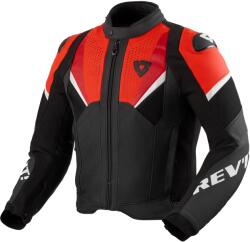 Revit Geacă moto din piele Revit Automate negru-rosu fluo (REFJL148-1270)