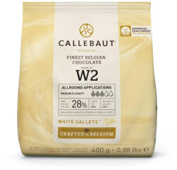 Callebaut Belga fondü fehércsokoládé Callebaut W2 cseppek 0, 4kg 400g (W2-E0-D94)