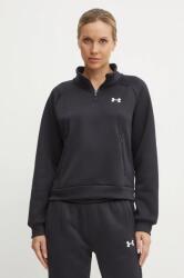 Under Armour felső Armour Fleece Pro fekete, női, sima, 1386505 - fekete L