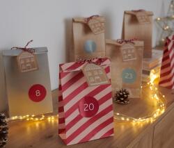 Tchibo Adventi naptár- és ajándéktasak készlet Színes