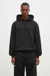 Maharishi pamut melegítőfelső Maharishi Organic Hooded Sweat fekete, férfi, nyomott mintás, kapucnis, 4622. BLACK - fekete XL