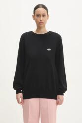Fiorucci gyapjú pulóver Angel női, fekete, W01FPKSW202KN03BK01 - fekete S