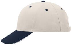 Myrtle Beach (Daiber) 6 paneles reklám sapka MB024 - Bézs / sötétkék / bézs | unisex (MB024-26210)
