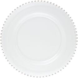 LE COQ PORCELAINE LE COQ Helios Farfurie plată, ø: 340 mm, albă, margine perlată