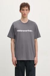 thisisneverthat t-shirt T-Logo Tee szürke, férfi, nyomott mintás, TN243TTSST01 - szürke L