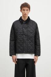 Barbour rövid kabát OS Transport Quilted Jacket férfi, fekete, átmeneti, oversize, MQU1796 - fekete 40