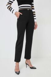 Guess nadrág ZOE női, fekete, magas derekú egyenes, W4RB50 KBJP2 - fekete L