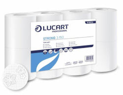  Toalettpapír Lucart 3 rétegű fehér 8 tekercs/csomag (02133455)