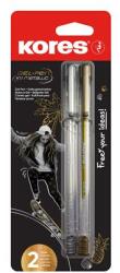 Kores Zseléstoll készlet, 1, 0 mm, kupakos, háromszögletű, KORES K11 , arany/ezüst (37941)