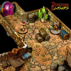 Archon Studio Dungeons & Lasers Dwarven Mine Half-Height Walls (DNL0032)