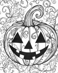 Alkotásutca Halloweeni tökfej - Festékmentő készlet kereten 40x50