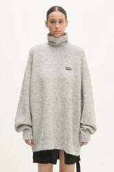 ROTATE gyapjú pulóver Turtleneck női, szürke, garbónyakú, 113128039 - szürke 34