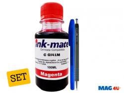 Ink-Mate Set Flacone Cerneala Ink-Mate Compatibil Canon GI41 ( 1x100ml Magenta)+ Pix CNX567 si Pix cu gel