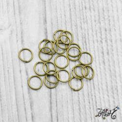 Szerelőkarika szimpla - antik bronz 8 mm (100 db)