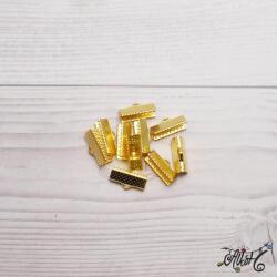 Szalagvég arany, 16x8mm (50 db)