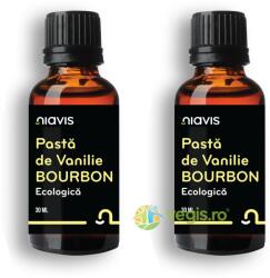 NIAVIS Pachet Pasta de Vanilie Bourbon Ecologica/Bio 30ml+30ml