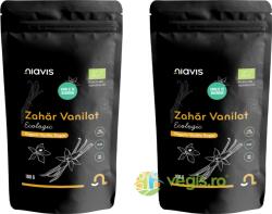 NIAVIS Pachet Zahar Vanilat Ecologic/Bio 100g+100g