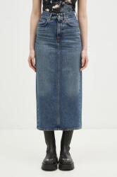 Fiorucci pamut farmerszoknya Denim Midi sötétkék, midi, ceruza fazonú, W01FPDSK176DN01DN02 - sötétkék 27