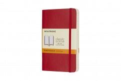 Moleskine notesz - QP611F2 puha skarlát piros "P" - vonalas