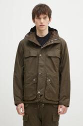 Barbour rövid kabát Re-Engineered Durham Wax Jacket férfi, barna, átmeneti, oversize, MWX2332 - zöld XL