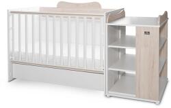 Lorelli Patut modular multifunctional, 5 confirgurari diferite, 190 x 72 cm, multi, white & light oak