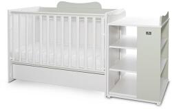 Lorelli Patut modular multifunctional, 5 confirgurari diferite, 190 x 72 cm, multi, white milky green