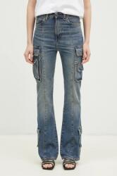 Fiorucci farmer Multipocket Flared Jeans női, magas derekú, U01FMDJE083DN01DN02 - sötétkék 27