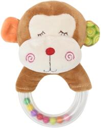 Lorelli Toys Jucarie de plus, cu inel, 11 cm, zornaitoare, 0 luni+, maimutica (10191360002)