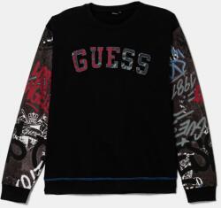 GUESS gyerek melegítőfelső pamutból fekete, mintás, L5RQ01 KA6R4 - fekete 166-175