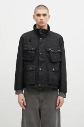 Barbour rövid kabát Modified Dryfly Wax Jacket férfi, fekete, átmeneti, oversize, MWX2337 - fekete L