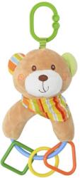 Lorelli Toys Jucarie de plus, 20 cm, cu forme geometrice zornaitoare, 0 luni+, ursulet (10191400001)