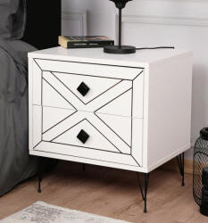 ASG Нощно шкафче Luna white (8683342427647)