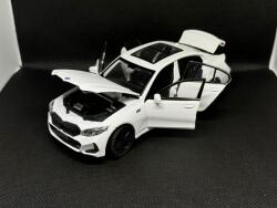 HONGW Macheta auto Bmw seria 3 (G20) Facelift 2022 M-pachet (Replica) White cu led-uri si sunete1/43 (29443)