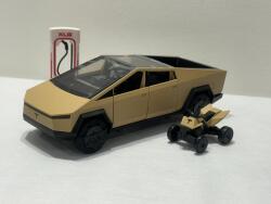 XLG Tesla Cybertruck 2022 Crem (replica) scala 1/28 + Atv Tesla1/43 (27454)