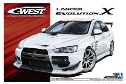 Aoshima Model Kit Mitsubishi Lancer Evolution X scala 1/24 Aoshima1/43 (27587)