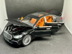 HONGW Macheta auto Mercedes Benz S-Class (W223) Black 2022 (Replica) cu led-uri si sunete scala 1/221/43 (29538)