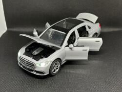 HONGW Macheta auto Mercedes Benz S-Class (W223) Silver 2022 (Replica) cu led-uri si sunete1/43 (29424)