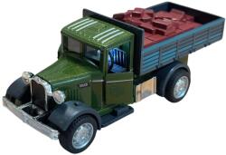  Camioneta utilitara, verde metalica de carat cu sunete si lumina in interiorul cabinei1/43 (34901)