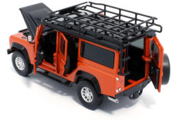 TAYUMO Macheta auto Land Rover Defender 110 cu led-uri si sunete - Orange Tanger1/43 (31032)