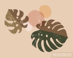 AS Creation DesignWalls 2 DD123679 zöld filodendron mintás grafikus digitális panel (DD123679)
